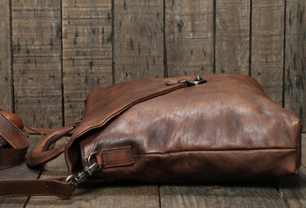 Cool leather mens Briefcase laptop Briefcase work Briefcase Shoulder bag for Men