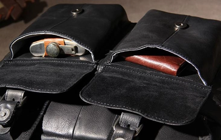 Cool Leather Mens Briefcase Shoulder Bag Handbag Work Bags Business Bag for Men