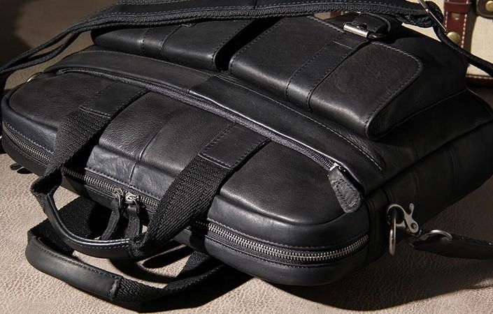 Cool Leather Mens Briefcase Shoulder Bag Handbag Work Bags Business Bag for Men