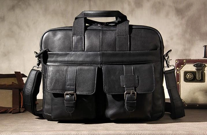 Cool Leather Mens Briefcase Shoulder Bag Handbag Work Bags Business Bag for Men