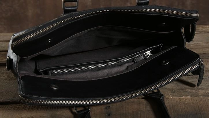 Cool Leather Mens  Briefcase Work Bag Vintage Business Bag Laptop Bags for men