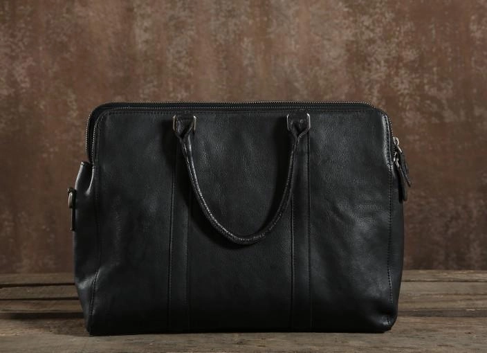 Cool Leather Mens  Briefcase Work Bag Vintage Business Bag Laptop Bags for men