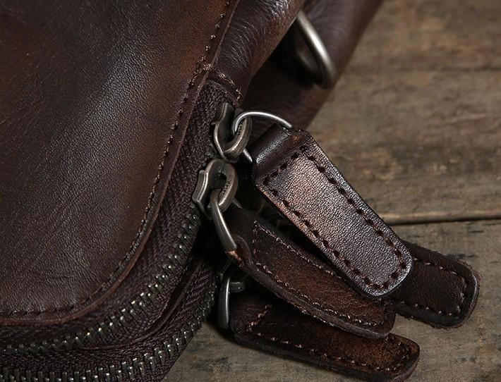 Cool Leather Mens  Briefcase Work Bag Vintage Business Bag Laptop Bags for men