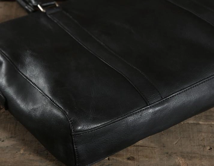 Cool Leather Mens  Briefcase Work Bag Vintage Business Bag Laptop Bags for men
