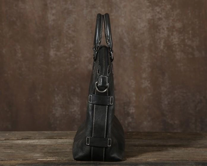 Cool Leather Mens Briefcase Work Bags Business Bag Laptop Bag for men