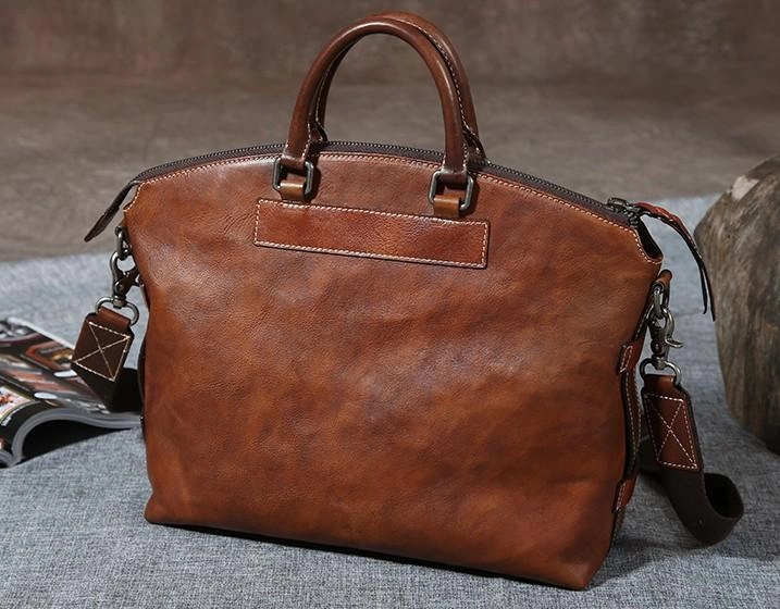 Cool Leather Mens Briefcase Work Bags Business Bag Laptop Bag for men