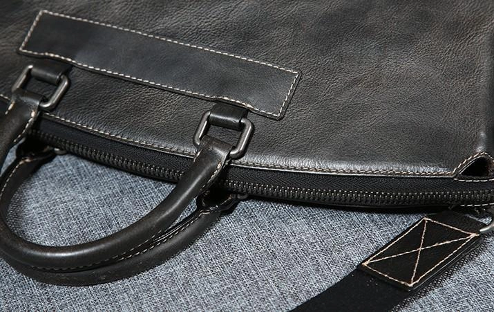 Cool Leather Mens Briefcase Work Bags Business Bag Laptop Bag for men