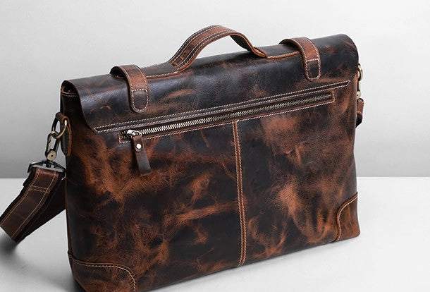 Cool leather mens Briefcase work Briefcase laptop Briefcase Shoulder bag for Men