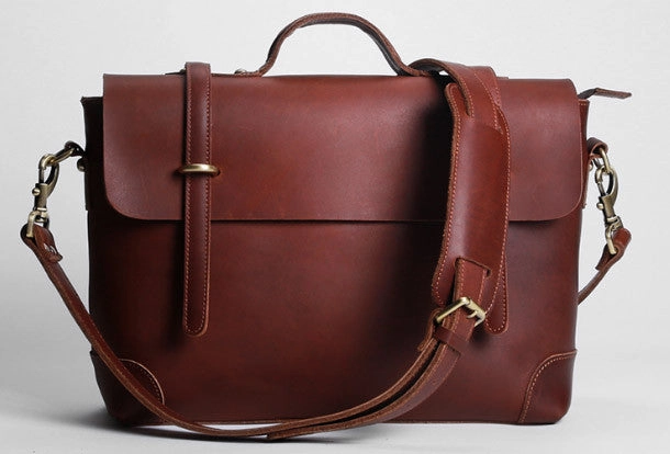 Cool leather mens Briefcase work Briefcase laptop Briefcase Shoulder bag for Men