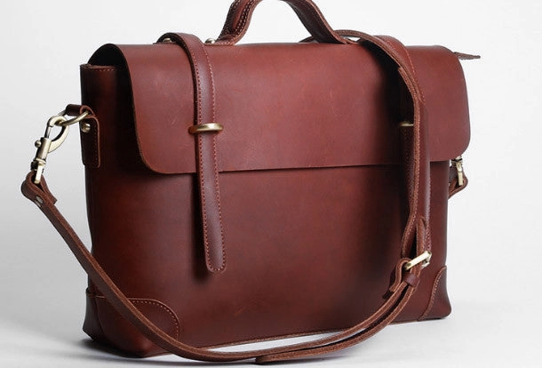 Cool leather mens Briefcase work Briefcase laptop Briefcase Shoulder bag for Men