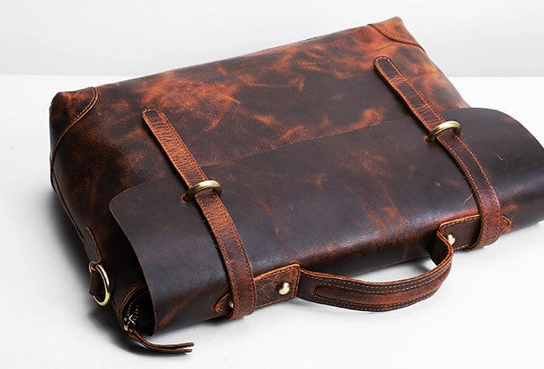 Cool leather mens Briefcase work Briefcase laptop Briefcase Shoulder bag for Men
