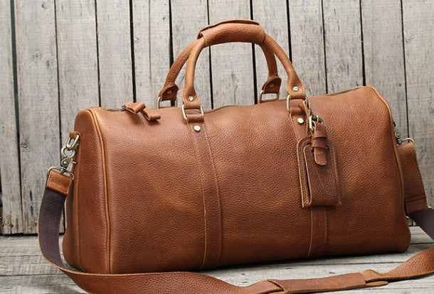 Cool Leather mens Duffle Bag Travel Bag Weekender Bag Vintage Overnight Bag shoulder bag