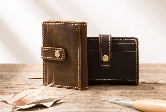 Credit Card Wallet for Men Leather Card Wallet Mens Small Card Wallet Card wallets for Men