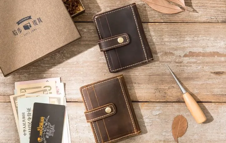 Credit Card Wallet for Men Leather Card Wallet Mens Small Card Wallet Card wallets for Men