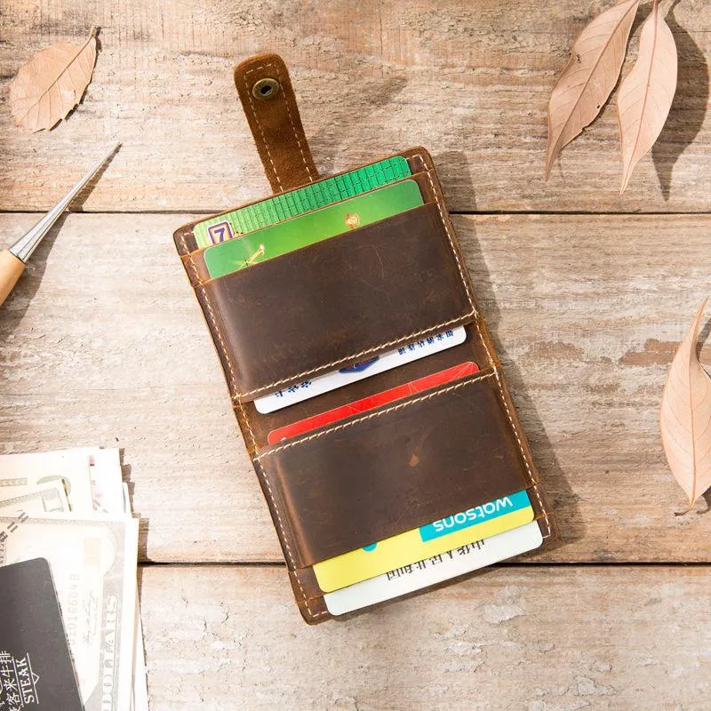 Credit Card Wallet for Men Leather Card Wallet Mens Small Card Wallet Card wallets for Men