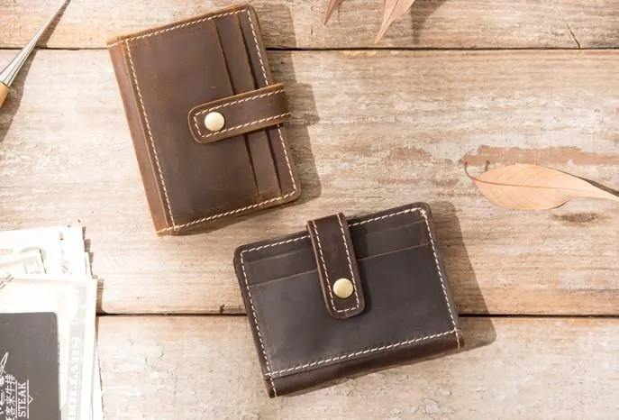 Credit Card Wallet for Men Leather Card Wallet Mens Small Card Wallet Card wallets for Men