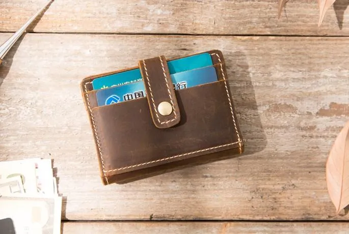 Credit Card Wallet for Men Leather Card Wallet Mens Small Card Wallet Card wallets for Men