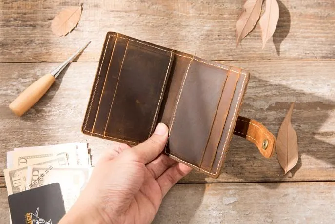 Credit Card Wallet for Men Leather Card Wallet Mens Small Card Wallet Card wallets for Men