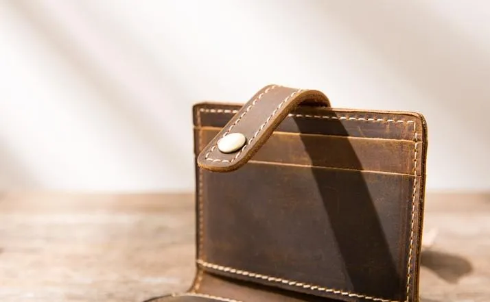 Credit Card Wallet for Men Leather Card Wallet Mens Small Card Wallet Card wallets for Men