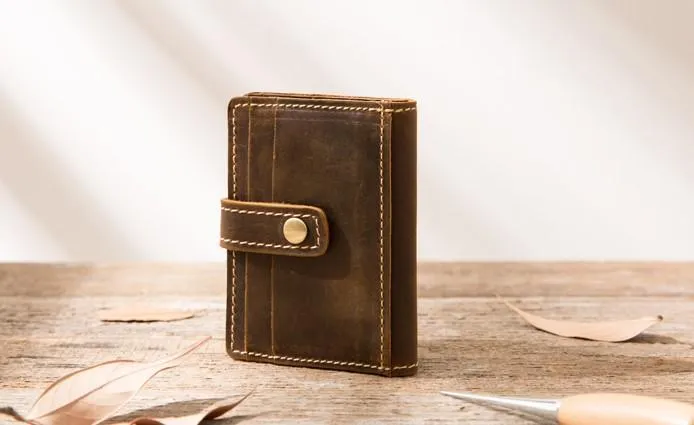 Credit Card Wallet for Men Leather Card Wallet Mens Small Card Wallet Card wallets for Men