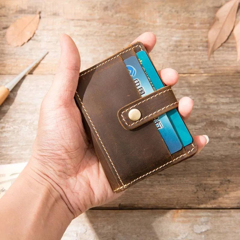Credit Card Wallet for Men Leather Card Wallet Mens Small Card Wallet Card wallets for Men
