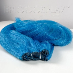 Crimped 35'' Weft Extension - Teal Blue Mix
