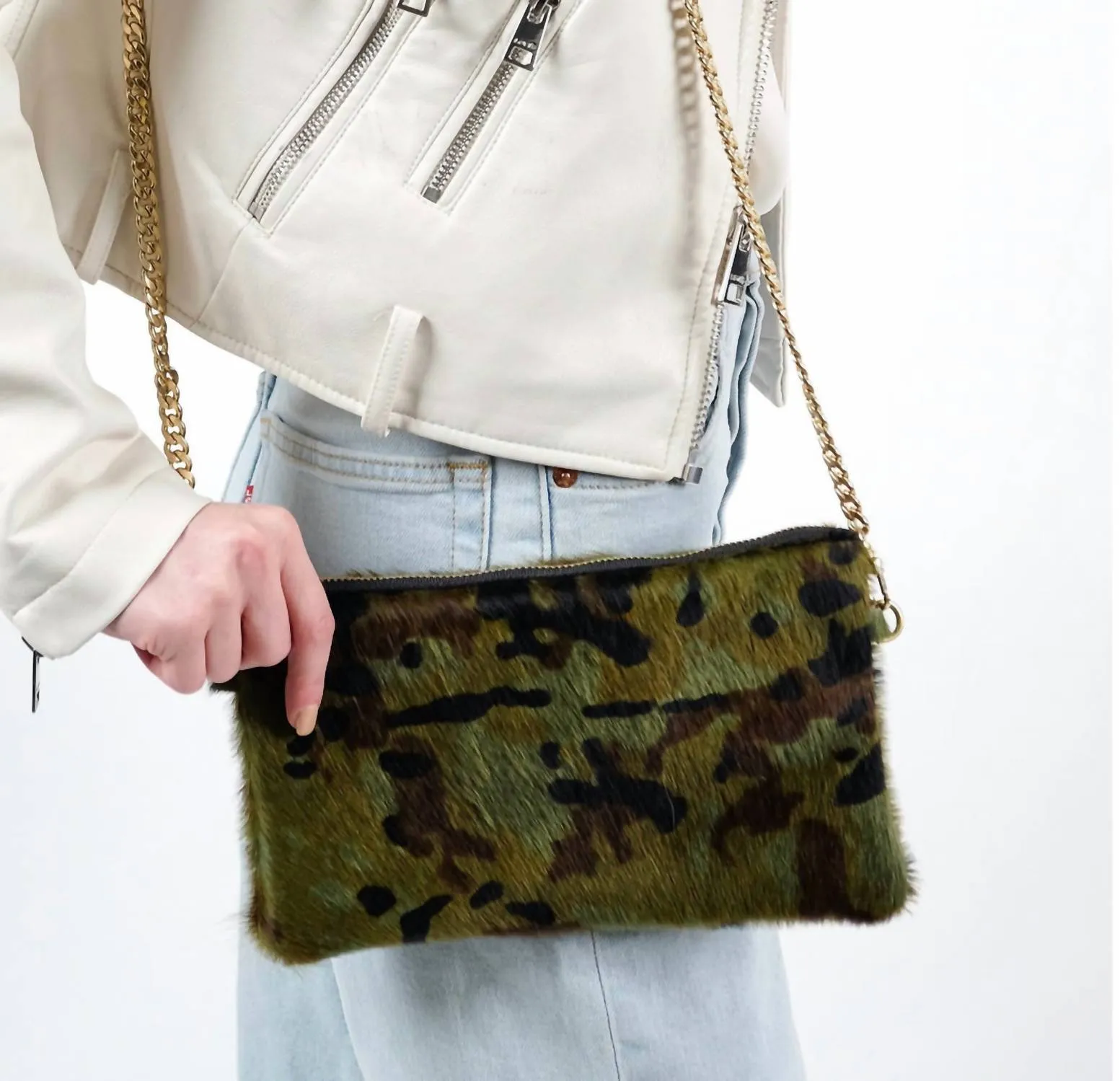 Crossbody Handbag In Camo