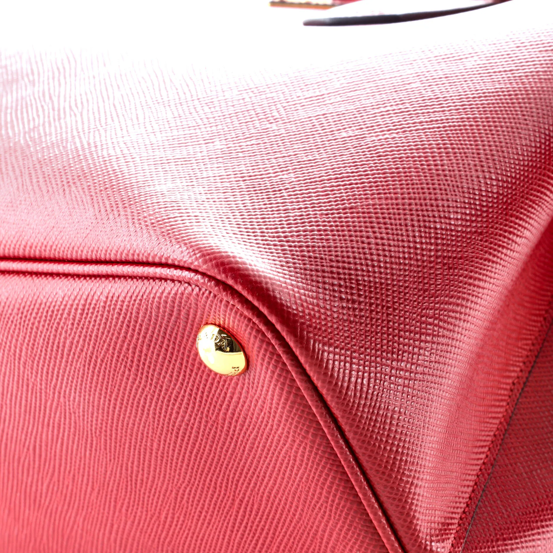 Cuir Double Tote Saffiano Leather Large