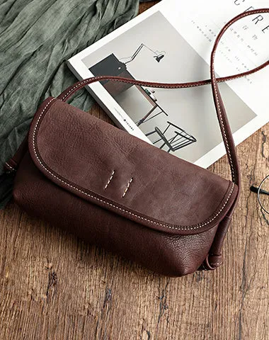 Cute Black Leather Small Crossbody bag for Women Leather Small Shoulder Bag for Women