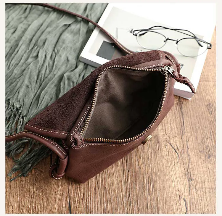 Cute Black Leather Small Crossbody bag for Women Leather Small Shoulder Bag for Women