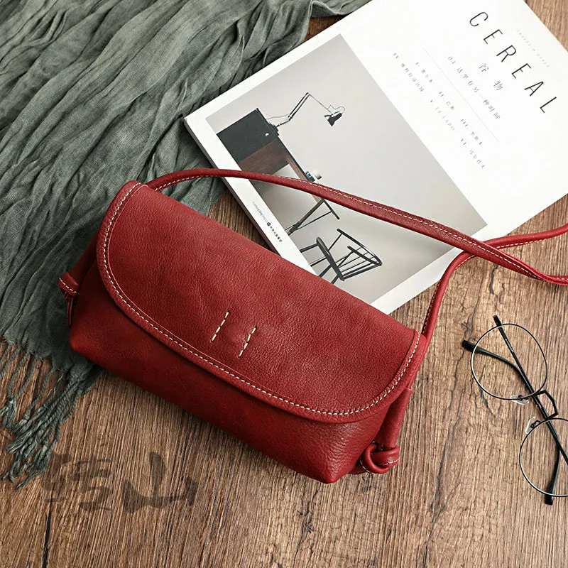 Cute Brown Leather Small Crossbody bag for Women Leather Small Shoulder Bag for Women