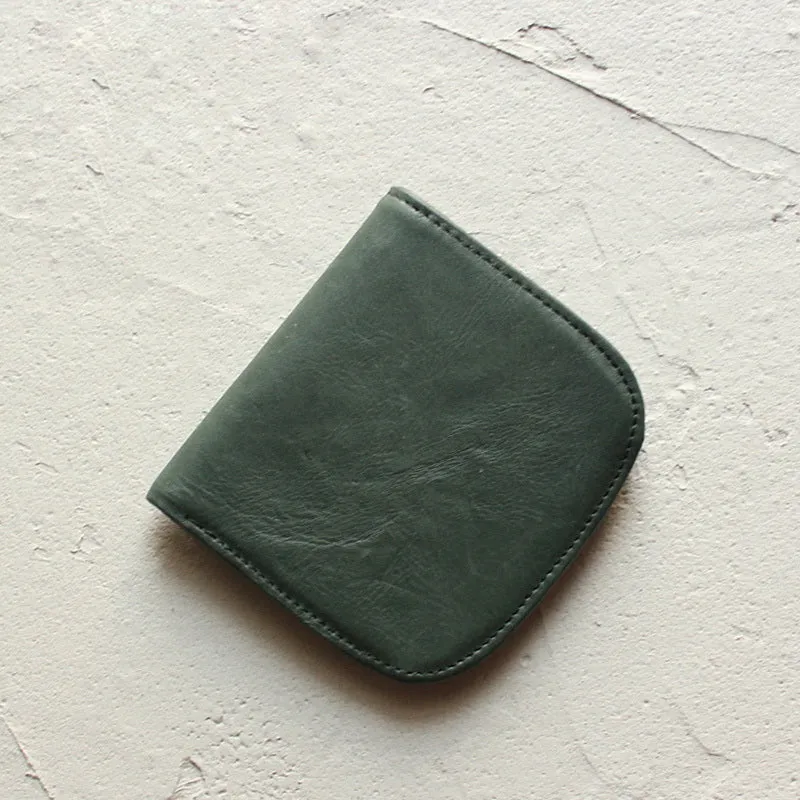 Cute LEATHER Womens Small Wallet Bifold Leather billfold Wallets FOR Women
