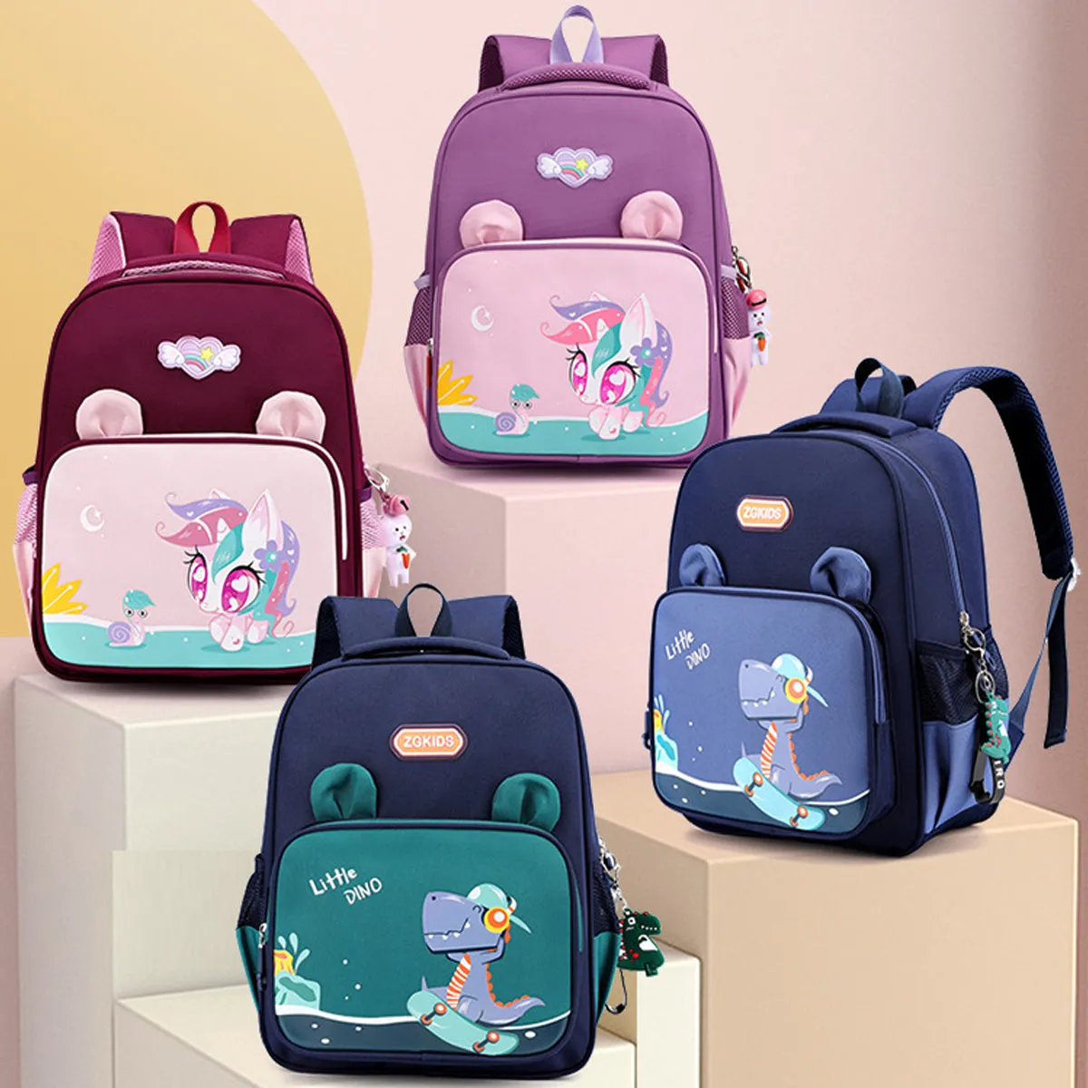 Cute Lightweight Schoolbag Ridge Protector Backpack