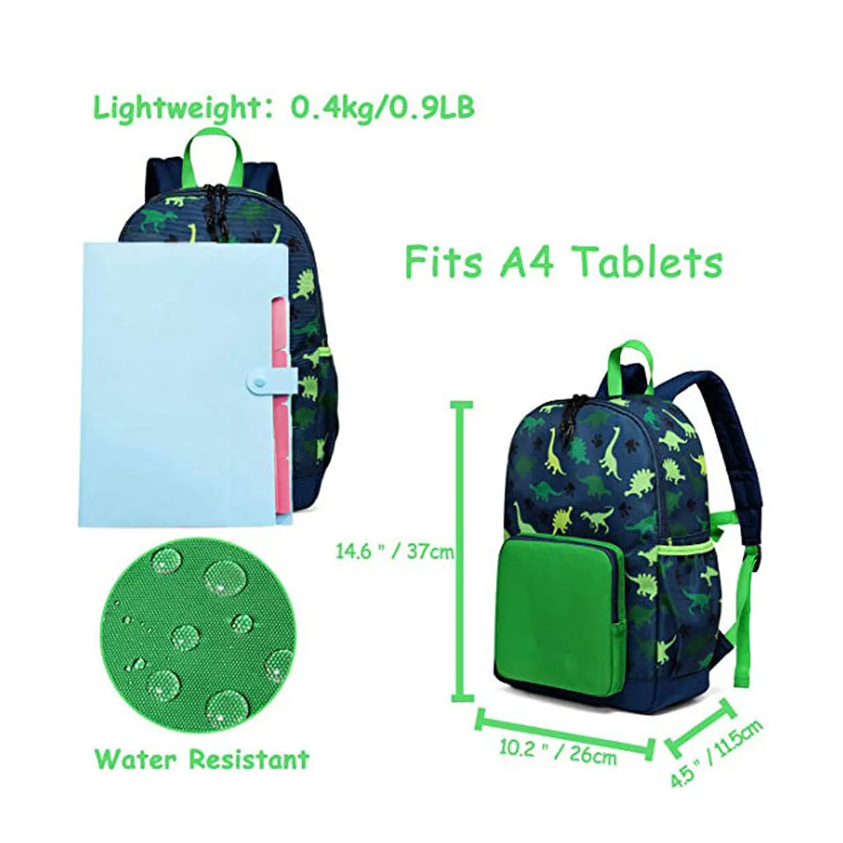 Cute Lightweight Water Resistant Preschool Backpack