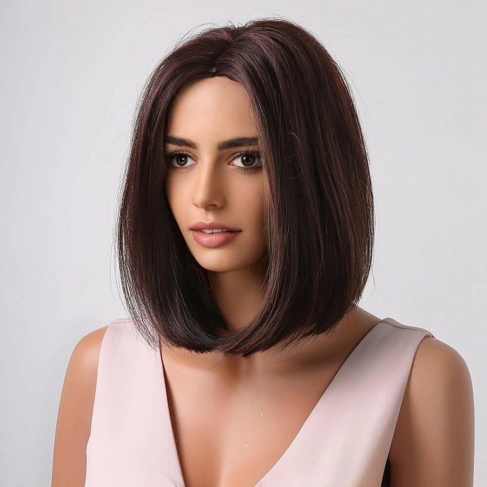 Dark Brown Bob Wig