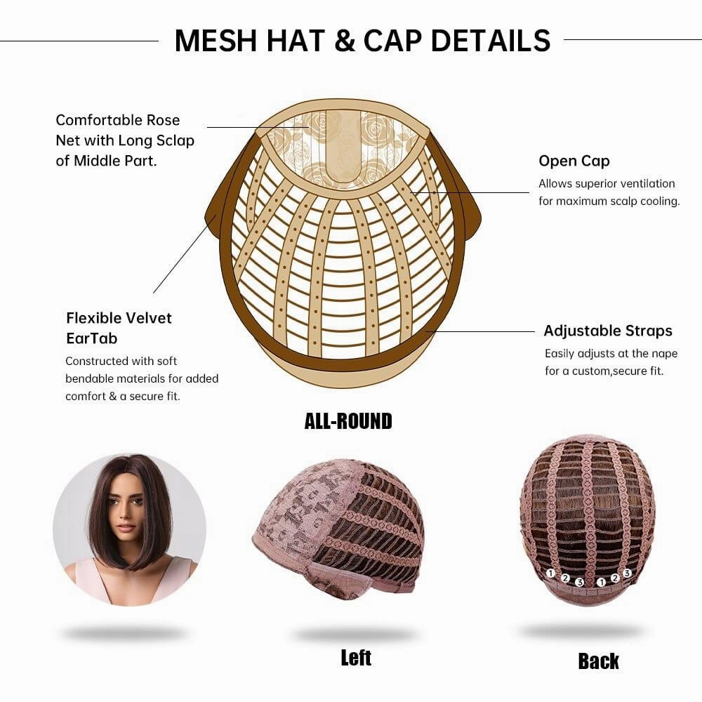 Dark Brown Bob Wig