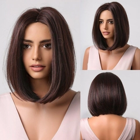 Dark Brown Bob Wig