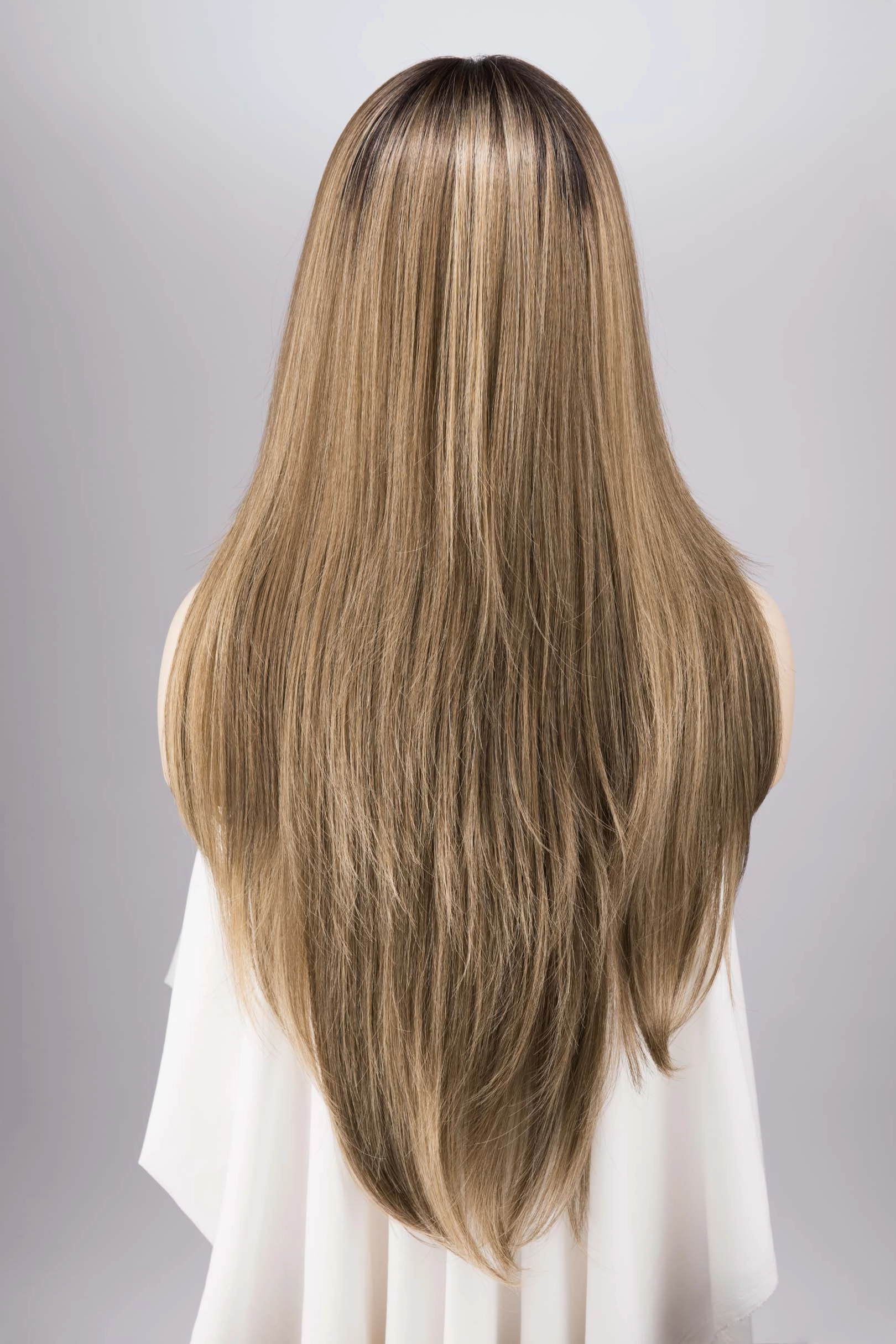 Dark Roots Ombre Ash Blonde Lace Wig Nyla