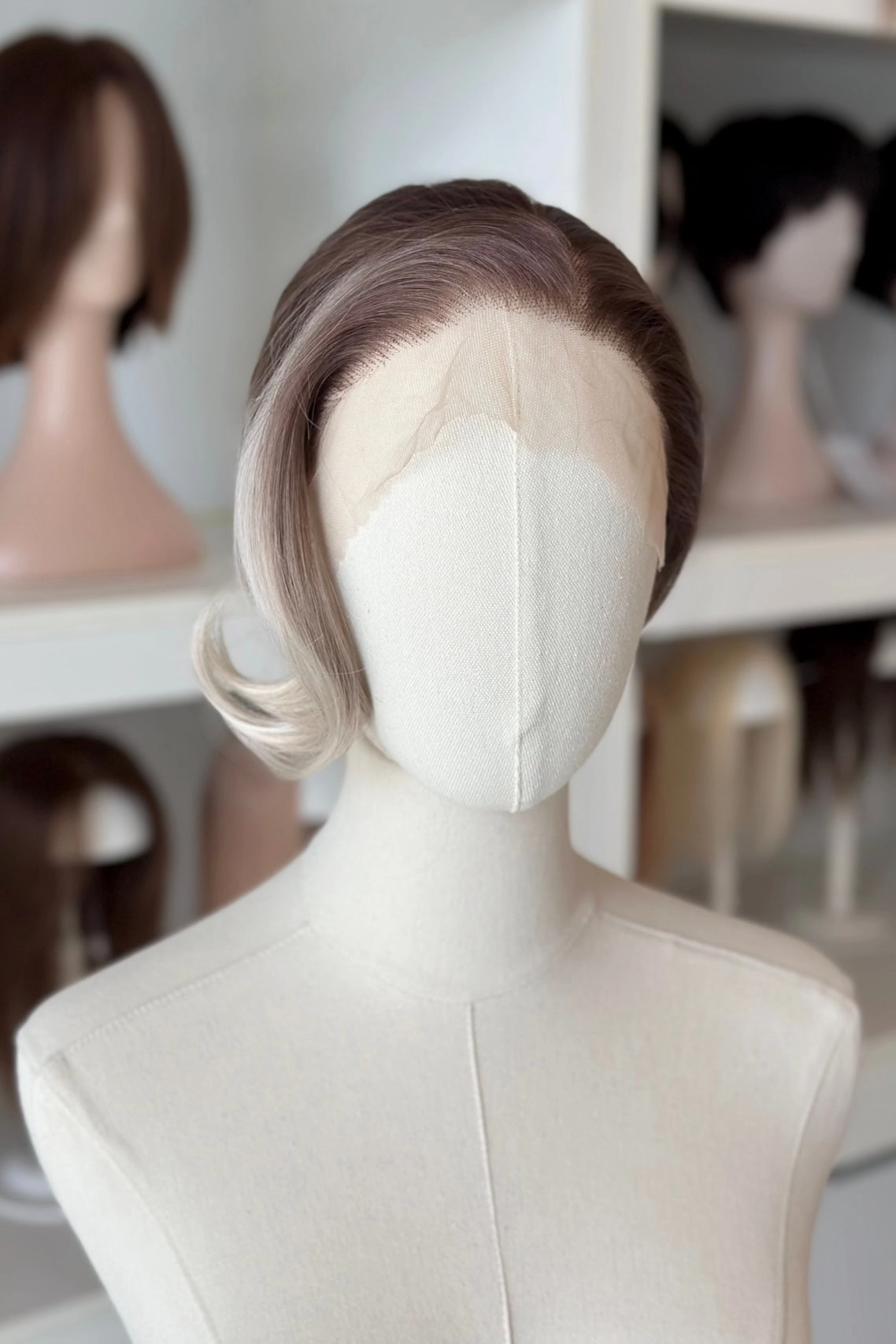 Dark Roots Silver Ombre Wavy Large Lace Front Wig Fourth Wing Cosplay Sorrengail