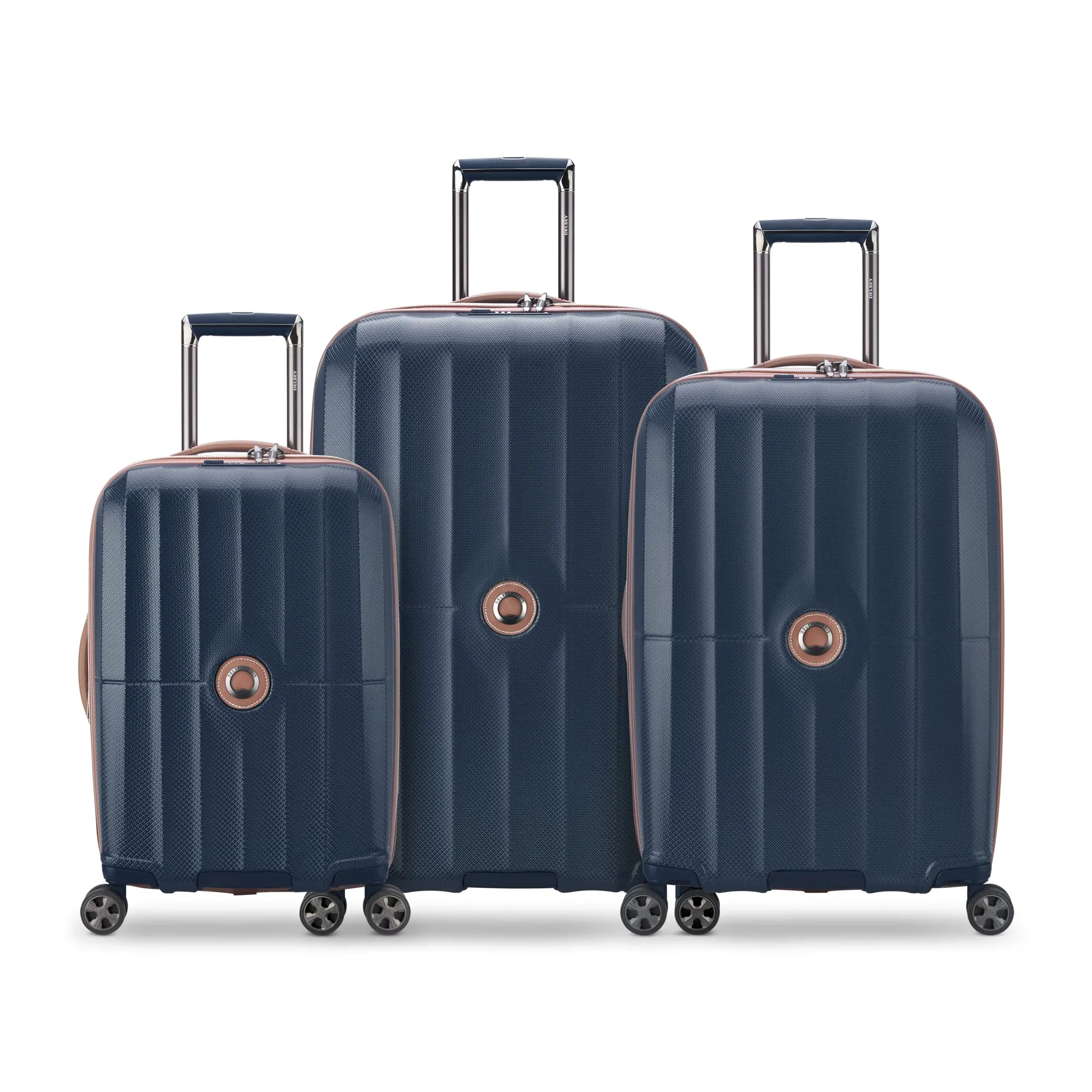 DELSEY Paris Carrousel Hardside Expandable  3-Piece Luggage Set with Spinner Wheels