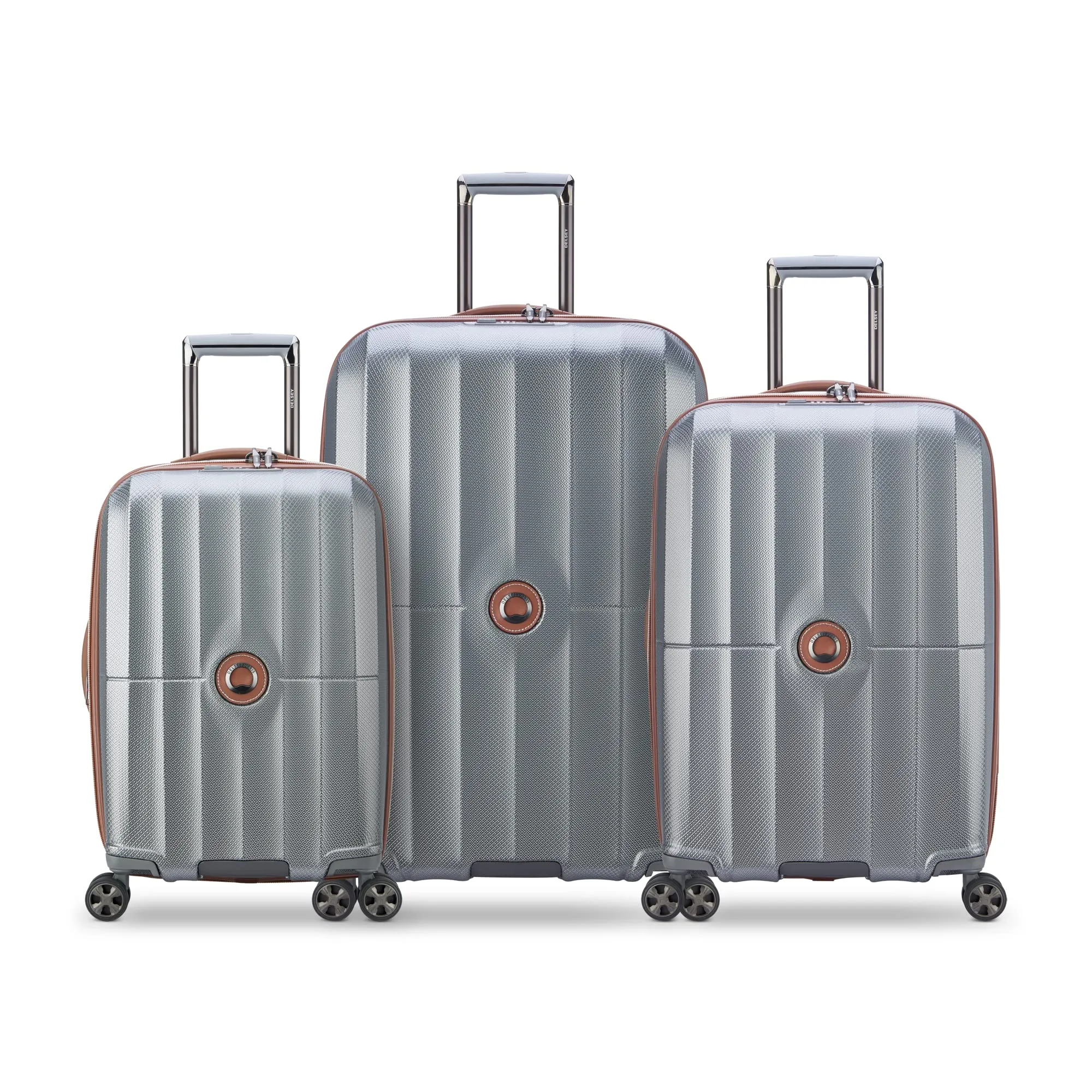 DELSEY Paris Carrousel Hardside Expandable  3-Piece Luggage Set with Spinner Wheels