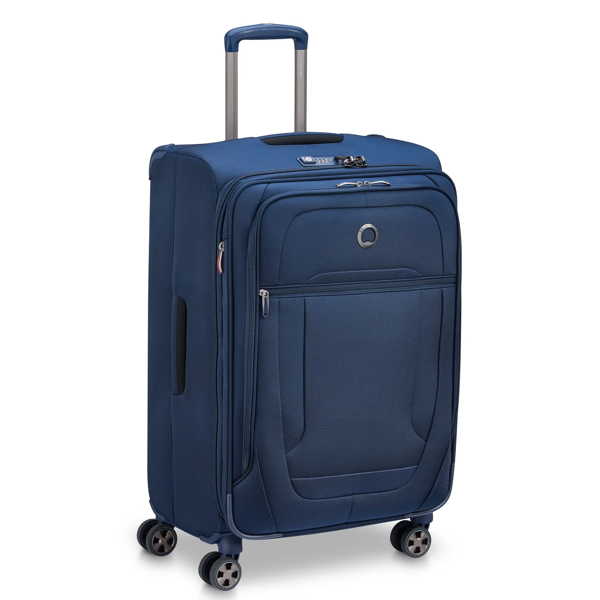 Delsey Paris Helium DLX Softside 3 Pc Expandable Luggage with Spinner Wheels