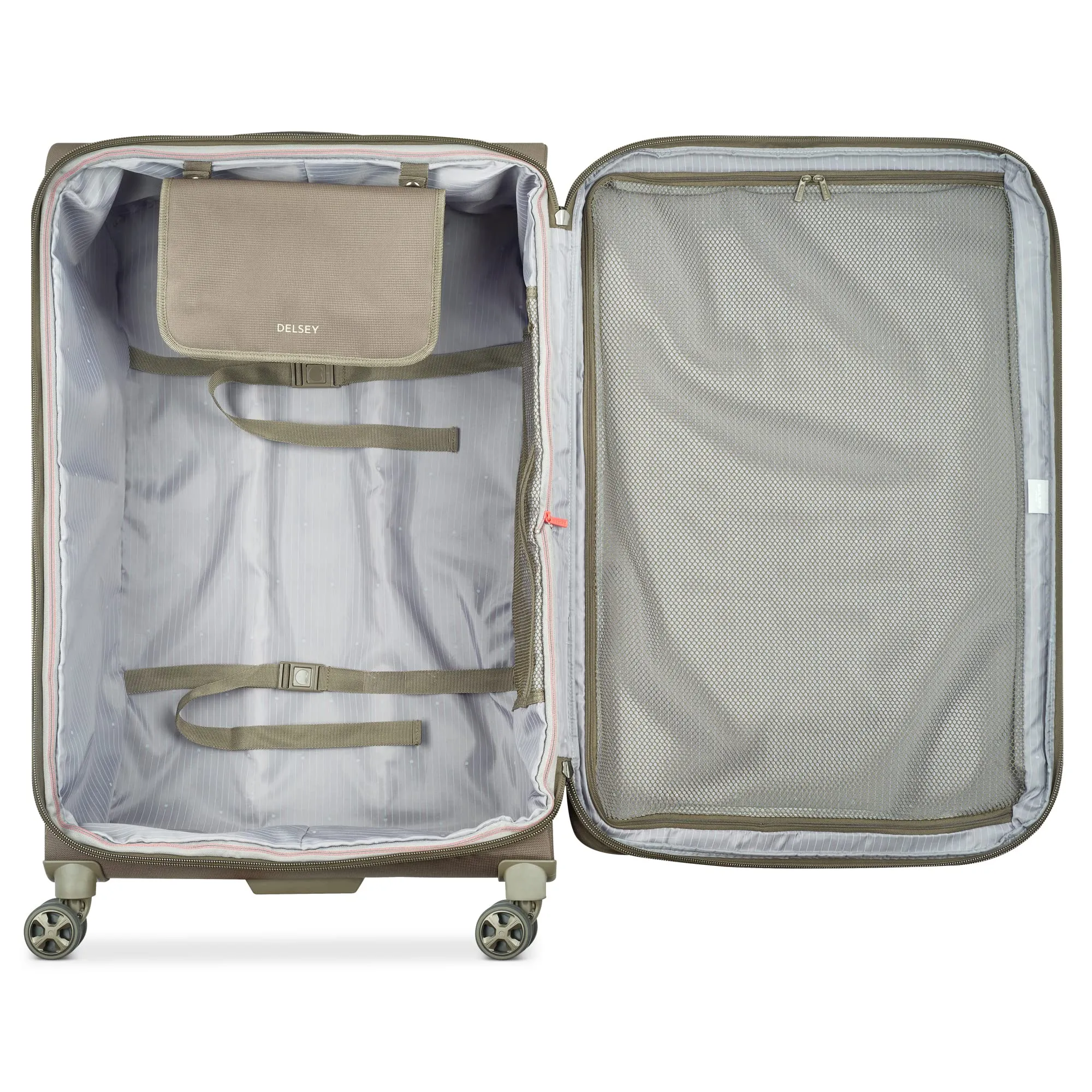 Delsey Paris Helium DLX Softside 3 Pc Expandable Luggage with Spinner Wheels