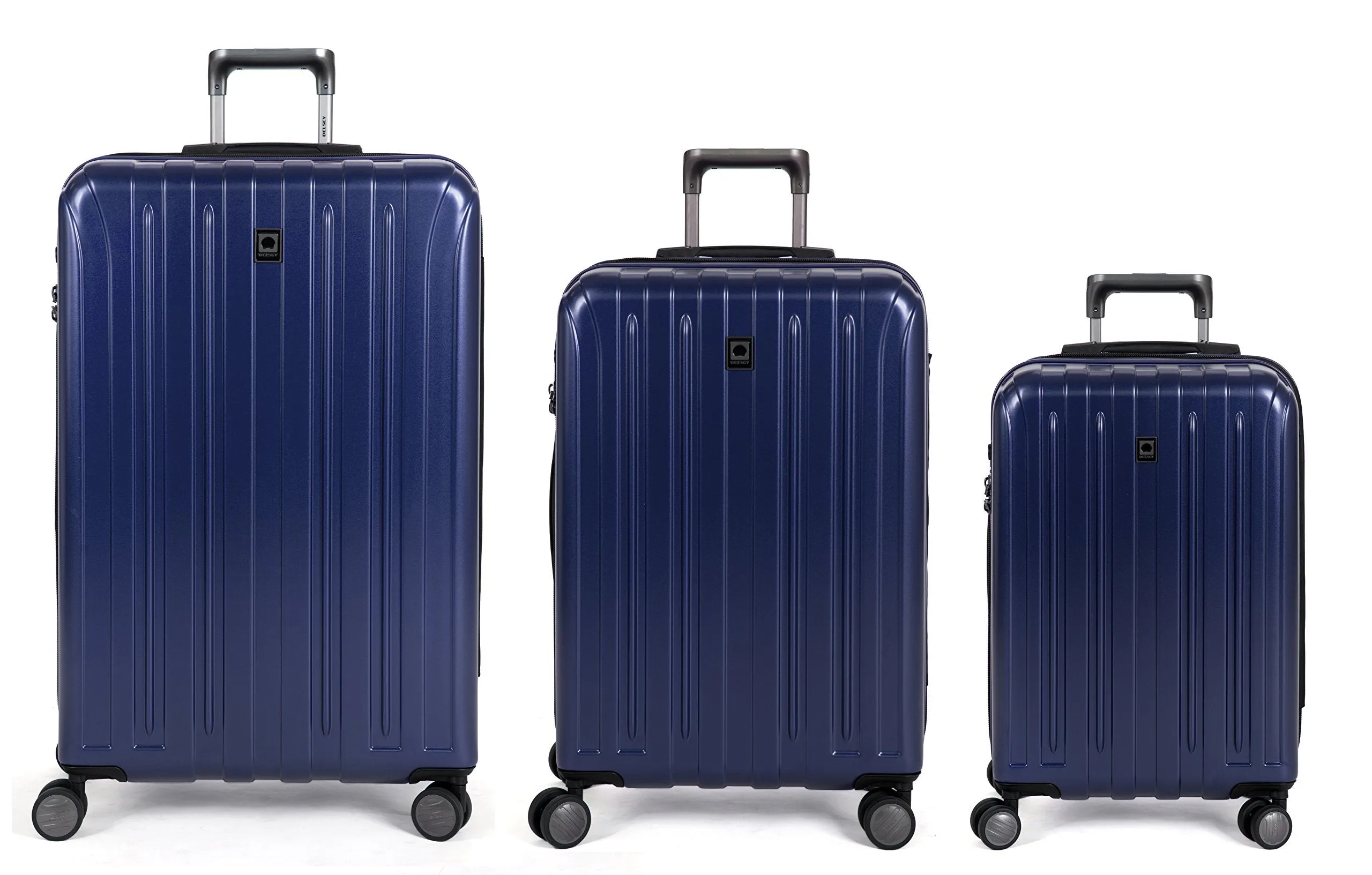 DELSEY Paris Helium Titanium 3 Piece Set (21"/25"/29") 4-Wheel Luggage Sets