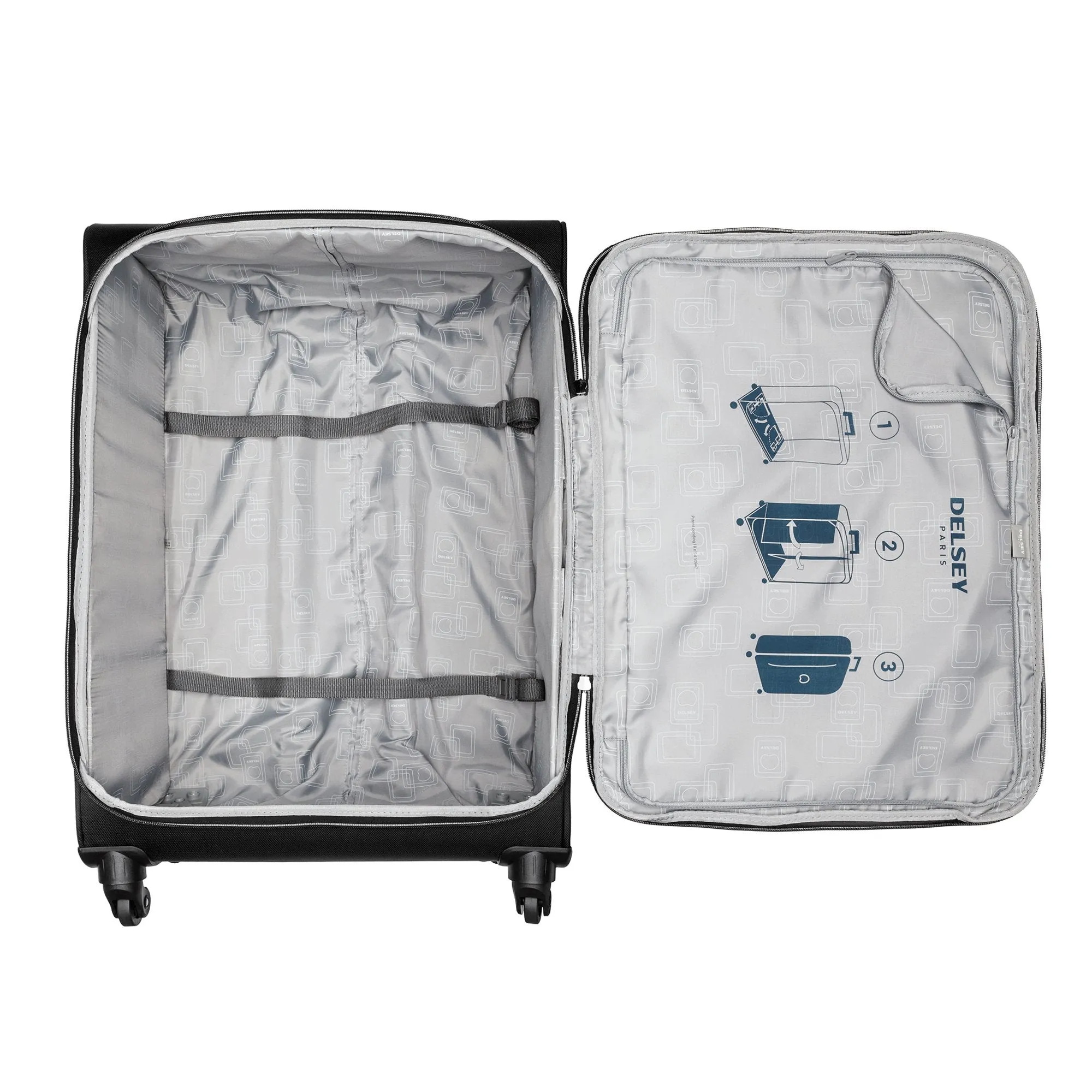 DELSEY Paris Solution 3 Piece Set (21"/25"/29") 4-Wheel Luggage Sets