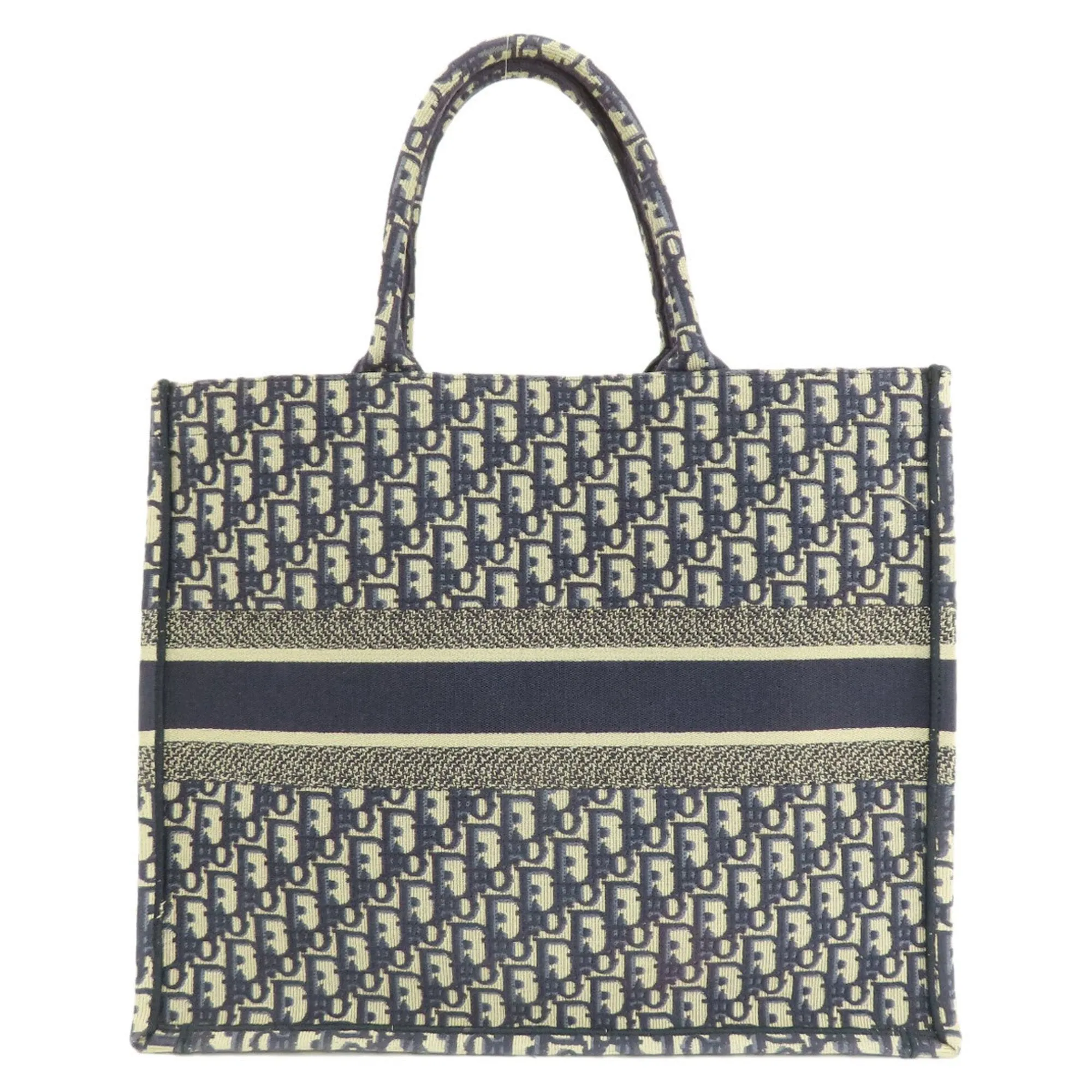 Dior Book Tote Canvas Tote Bag (Pre-Owned)