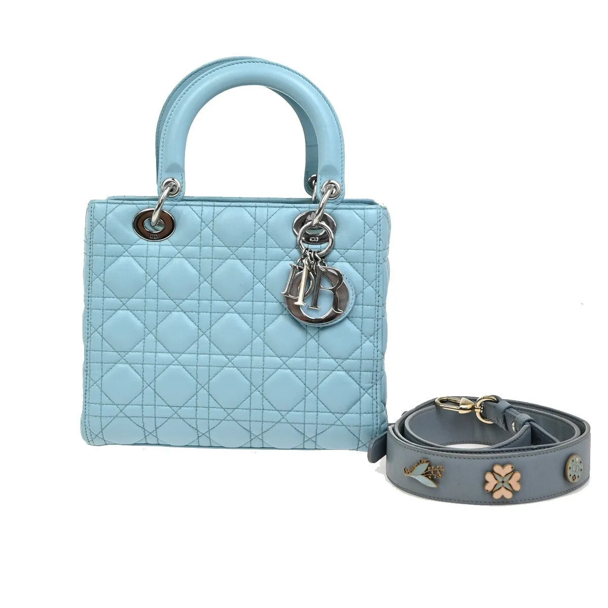 Dior Lady Dior Leather Handbag (Pre-Owned)