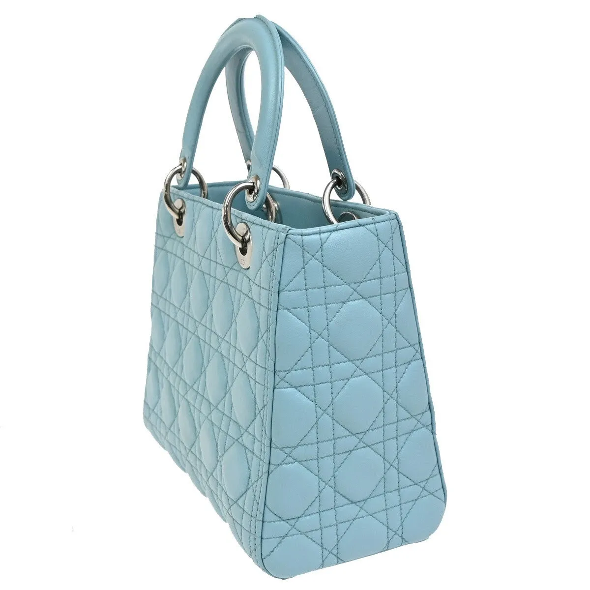 Dior Lady Dior Leather Handbag (Pre-Owned)