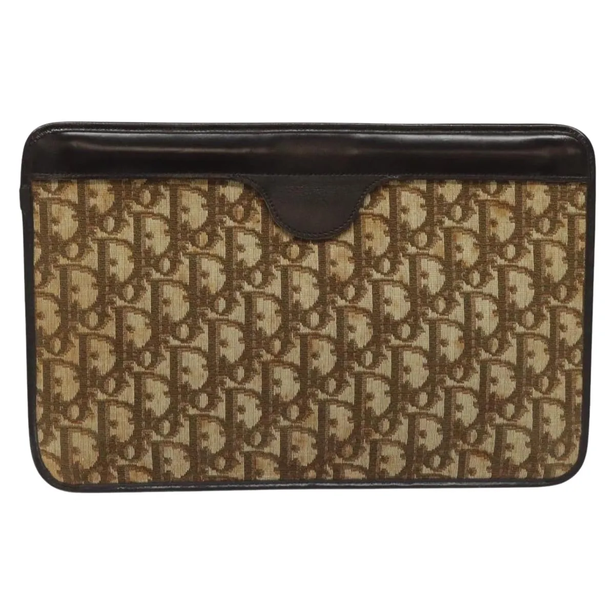 Dior Trotter Canvas Clutch Bag (Pre-Owned)