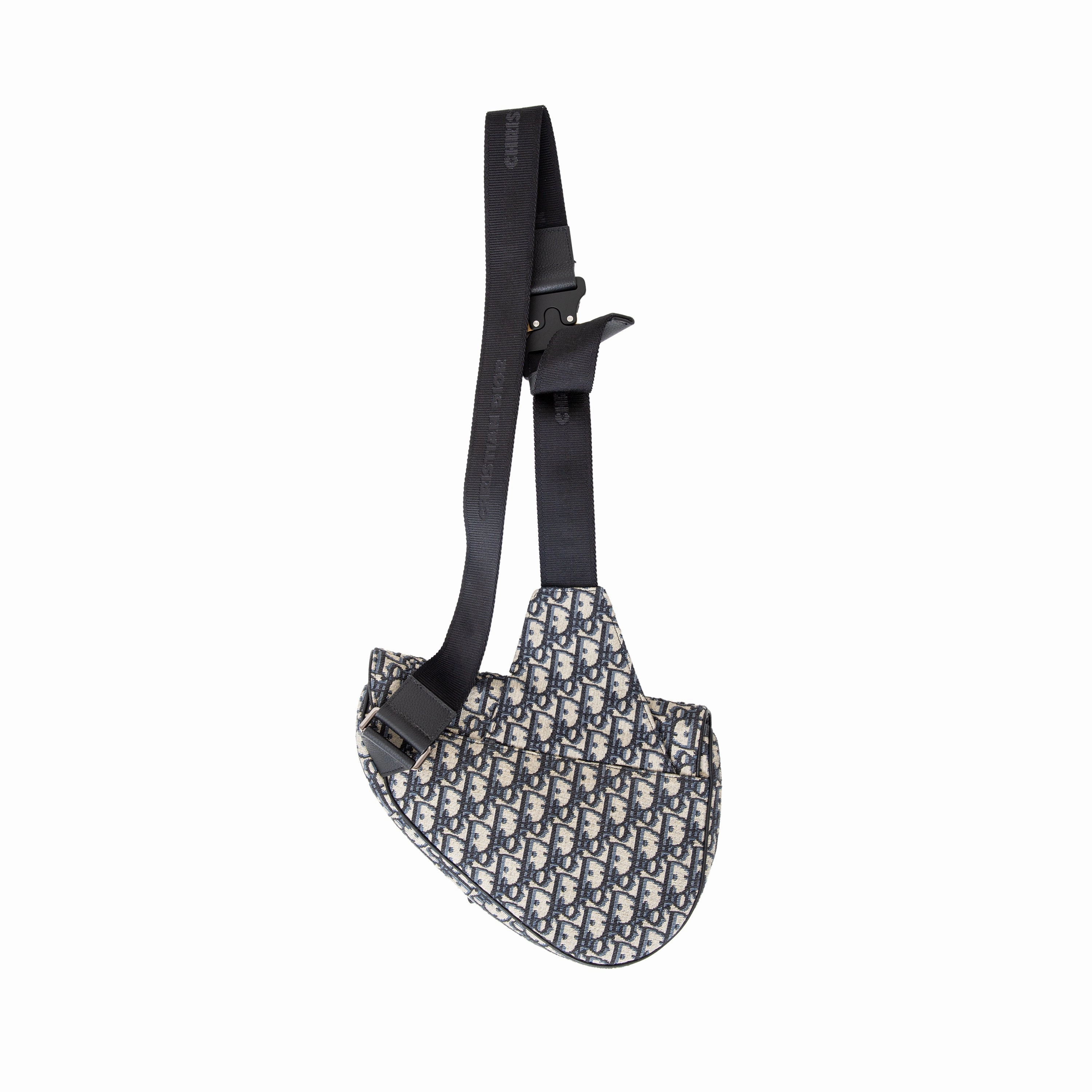 Dior Oblique Jacquard Saddle Bag - '20s